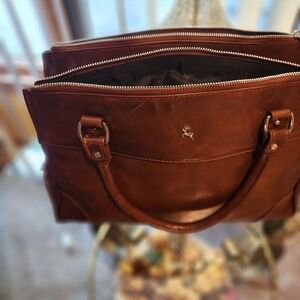 Ashwood Brown Leather Working Bag Bridge Handbag Purse